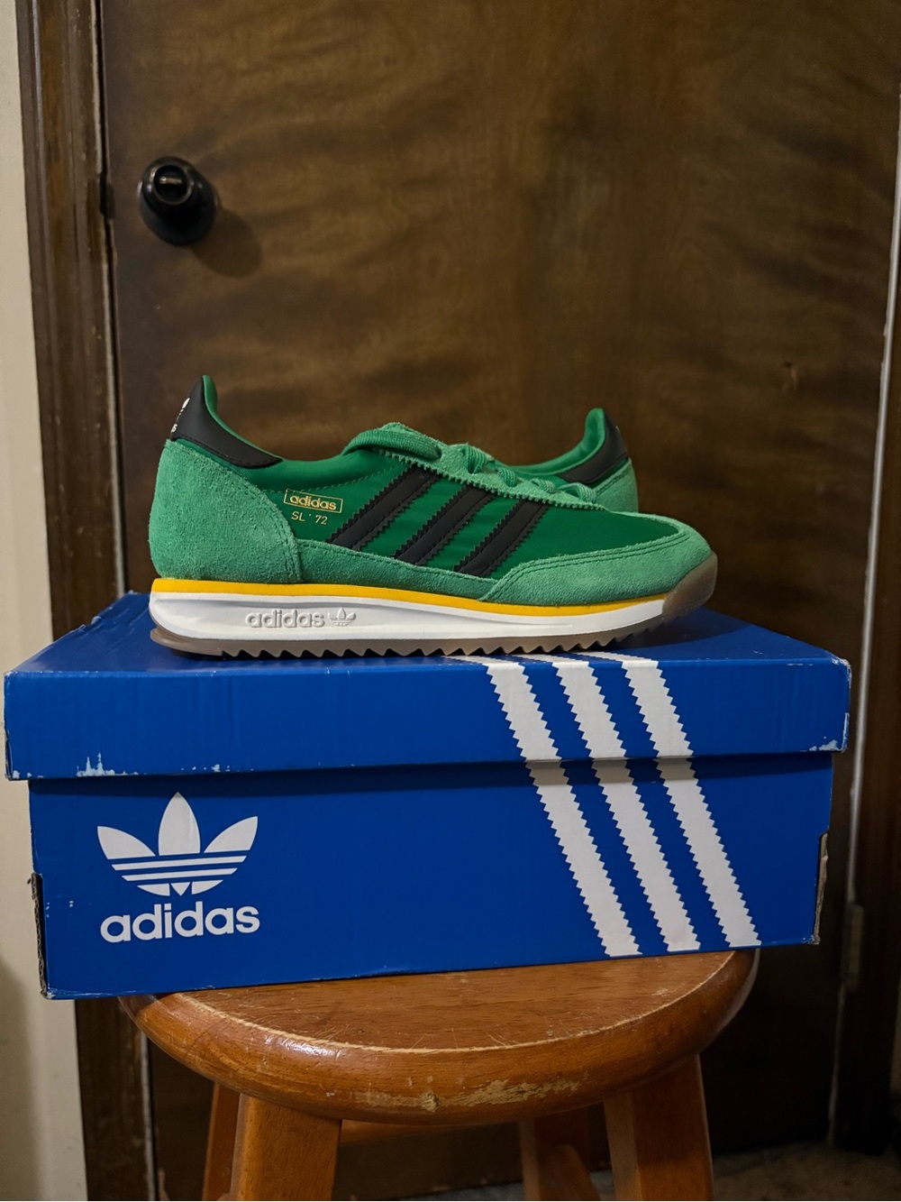 adidas Green and Black SL 72 4.5Y/4.5M/6W